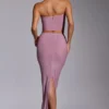Jupe-robe mi-haute ornée Melisande en rose pâle Jupe-robe mi-haute ornée Melisande en rose pâle
