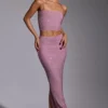 Jupe-robe mi-haute ornée Melisande en rose pâle Jupe-robe mi-haute ornée Melisande en rose pâle