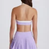 Jupe-short de tennis plissée Soft Active taille basse, couleur lilas Jupe-short de tennis plissée Soft Active taille basse, couleur lilas