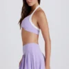 Jupe-short de tennis plissée Soft Active taille basse, couleur lilas Jupe-short de tennis plissée Soft Active taille basse, couleur lilas
