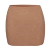 Jupe-slip micro-mini taille basse en maille douce Intimates, couleur miel Jupe-slip micro-mini taille basse en maille douce Intimates, couleur miel
