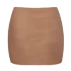 Jupe-slip micro-mini taille basse en maille douce Intimates, couleur miel Jupe-slip micro-mini taille basse en maille douce Intimates, couleur miel