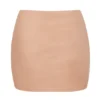 Jupe-slip micro-mini taille basse en maille douce Intimates, couleur pêche chaud