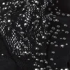 Haut de bikini à bretelles croisées ornées Liberty, noir