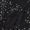 Haut de bikini à bretelles croisées ornées Liberty, noir