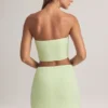 Jupe évasée taille moyenne en modal Zuri, vert sauge