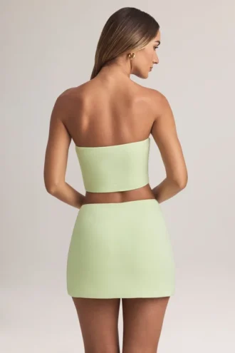 Jupe évasée taille moyenne en modal Zuri, vert sauge