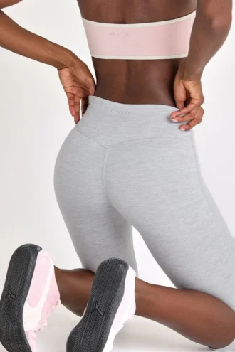Legging capri Soft Active en gris chiné