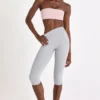 Legging capri Soft Active en gris chiné
