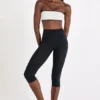 Legging capri Soft Active en noir Legging capri Soft Active en noir