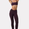 Legging froncé Soft Active couleur prune Legging froncé Soft Active couleur prune