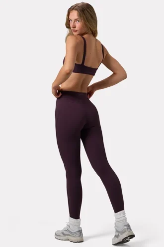 Legging froncé Soft Active couleur prune