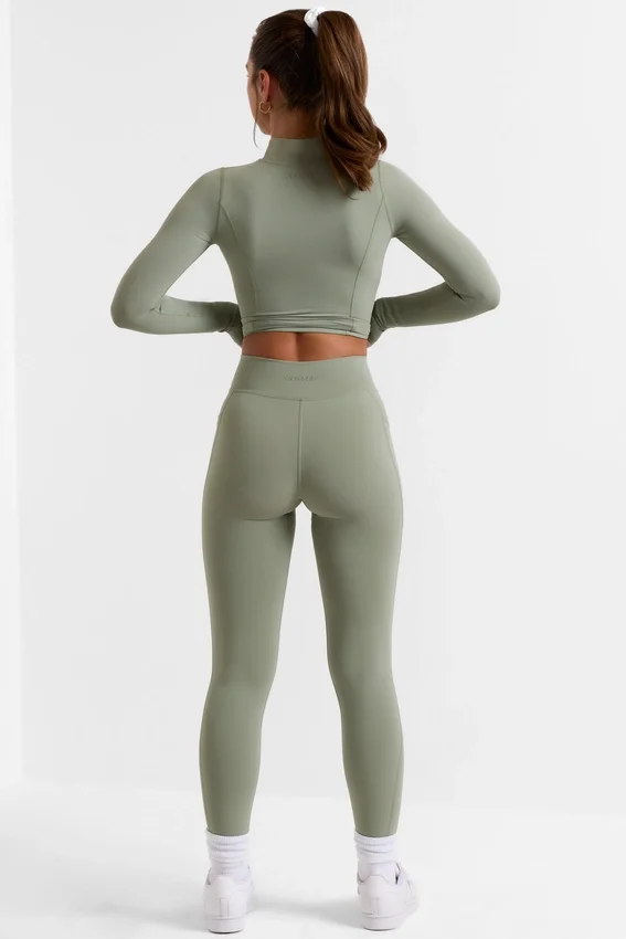 Legging long Soft Active vert bambou Legging long Soft Active vert bambou