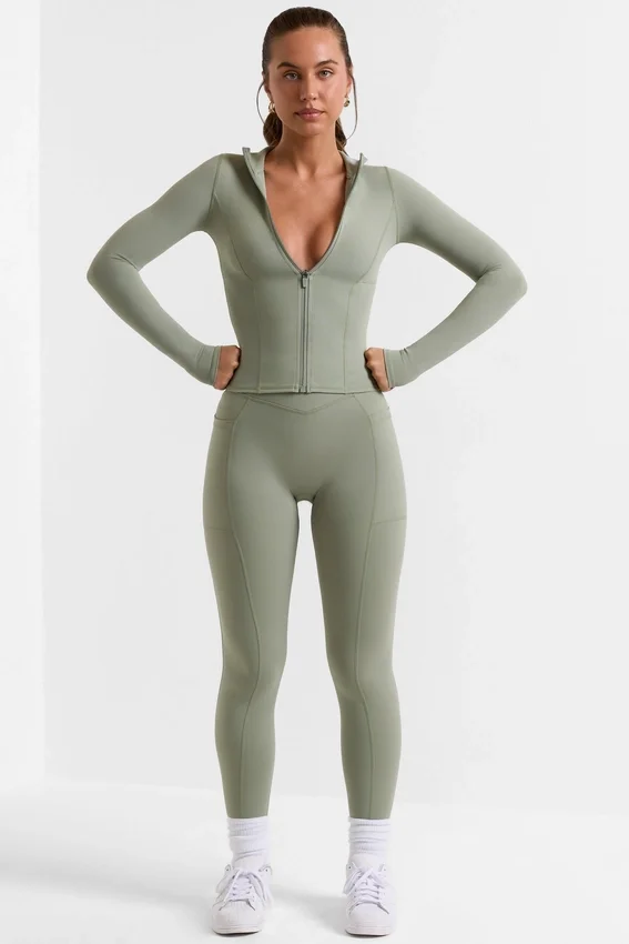 Legging long Soft Active vert bambou Legging long Soft Active vert bambou