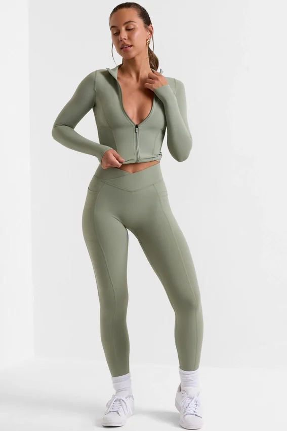 Legging long Soft Active vert bambou Legging long Soft Active vert bambou