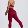 Legging sans coutures Super Sculpt en bordeaux Legging sans coutures Super Sculpt en bordeaux