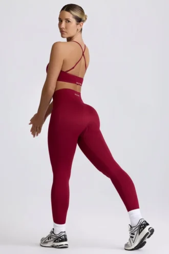 Legging sans coutures Super Sculpt en bordeaux
