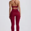 Legging sans coutures Super Sculpt en bordeaux Legging sans coutures Super Sculpt en bordeaux
