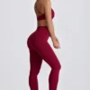 Legging sans coutures Super Sculpt en bordeaux Legging sans coutures Super Sculpt en bordeaux