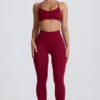 Legging sans coutures Super Sculpt en bordeaux Legging sans coutures Super Sculpt en bordeaux