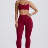Legging sans coutures Super Sculpt en bordeaux Legging sans coutures Super Sculpt en bordeaux