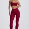 Legging sans coutures Super Sculpt en bordeaux Legging sans coutures Super Sculpt en bordeaux