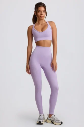 Legging sans coutures Super Sculpt taille haute, couleur lilas pâle