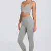 Legging sans coutures Super Sculpt à taille haute, gris chiné Legging sans coutures Super Sculpt à taille haute, gris chiné