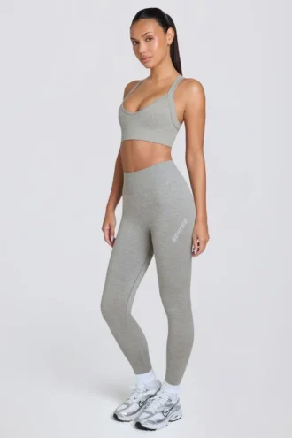 Legging sans coutures Super Sculpt à taille haute, gris chiné