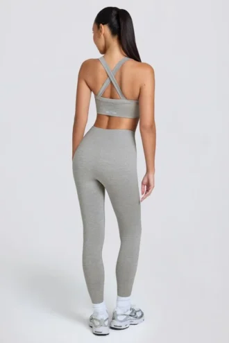 Legging sans coutures Super Sculpt à taille haute, gris chiné