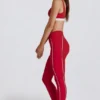 Legging Soft Active à contrastes en rouge foncé Legging Soft Active à contrastes en rouge foncé
