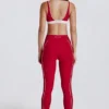 Legging Soft Active à contrastes en rouge foncé Legging Soft Active à contrastes en rouge foncé