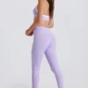 Legging Soft Active à effet torsadé sur le devant, couleur lilas Legging Soft Active à effet torsadé sur le devant, couleur lilas