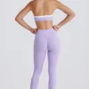 Legging Soft Active à effet torsadé sur le devant, couleur lilas Legging Soft Active à effet torsadé sur le devant, couleur lilas