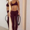 Legging Soft Active à taille en V, couleur bordeaux Legging Soft Active à taille en V, couleur bordeaux