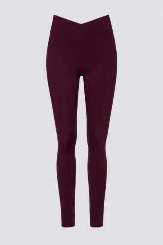 Legging Soft Active à taille en V, couleur bordeaux