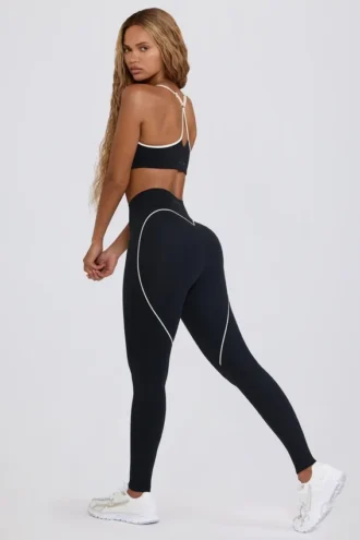 Legging Soft Active à taille mi-haute, noir