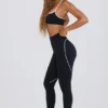 Legging Soft Active à taille mi-haute, noir Legging Soft Active à taille mi-haute, noir