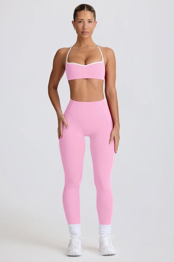 Legging Soft Active taille moyenne rose pâle Legging Soft Active taille moyenne rose pâle