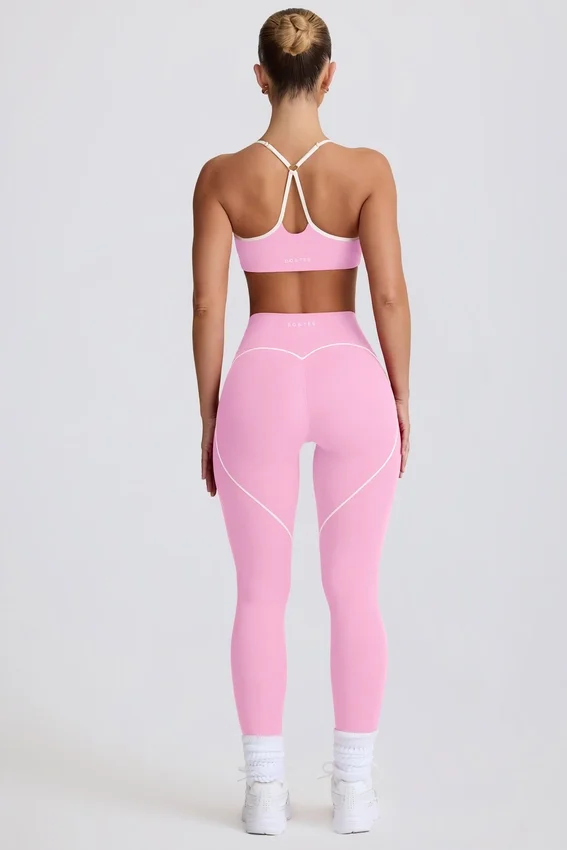 Legging Soft Active taille moyenne rose pâle Legging Soft Active taille moyenne rose pâle