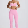Legging Soft Active taille moyenne rose pâle Legging Soft Active taille moyenne rose pâle