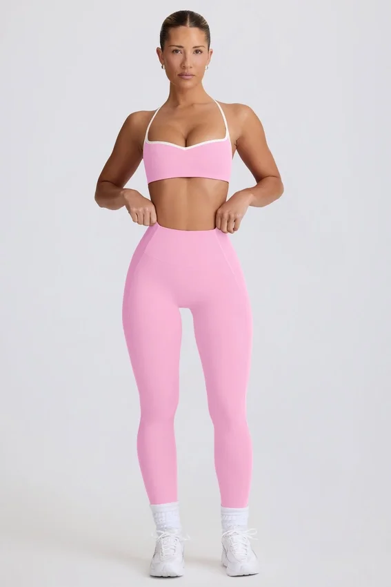 Legging Soft Active taille moyenne rose pâle Legging Soft Active taille moyenne rose pâle