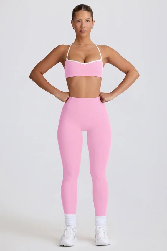 Legging Soft Active taille moyenne rose pâle Legging Soft Active taille moyenne rose pâle