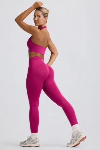 Legging taille haute Define Luxe en Berry