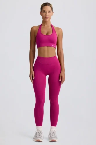 Legging taille haute Define Luxe en Berry