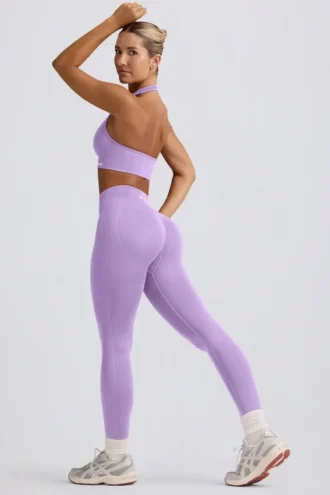 Legging taille haute Define Luxe en lilas