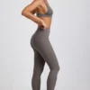 Legging taille haute en modal côtelé Linnea Petite, gris Legging taille haute en modal côtelé Linnea Petite, gris