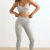 Legging taille haute FlexiRib en gris Legging taille haute FlexiRib en gris