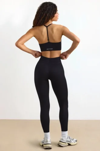 Legging taille haute FlexiRib en noir
