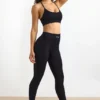 Legging taille haute FlexiRib en noir Legging taille haute FlexiRib en noir